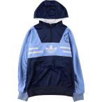  б/у одежда 80~90 годы Adidas to зеркальный . il Logo половина Zip с капюшоном . джерси тянуть over женский M соответствует Vintage /eaa681283