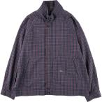 ショッピング古着 古着 80年代 バーバリー Burberry's チェック柄 ハリントンジャケット スイングトップ メンズXXL相当 /evb008696