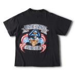古着 80年代 ボンジョビ ドクロ柄 Forever Brotherhood tour 1989 ツアー バンドTシャツ バンT メンズM相当 ヴィンテージ /evb029250