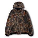古着 カーハート Carhartt アクティブジャケット 迷彩柄 リアルツリーカモ ダックフルジップパーカー メンズXL相当 /evb032254