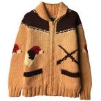 ショッピングカウチン 古着 60年代 LARK OATS 総柄 カウチンセーター メンズM相当 ヴィンテージ /evb032572