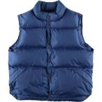 ショッピング古着 古着 90~00年代 エルエルビーン L.L.Bean OUTDOORS グースダウンベスト メンズL相当 ヴィンテージ スナップボタン /evb033155