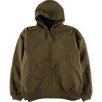 ショッピング古着 古着 00年代 カーハート Carhartt アクティブジャケット  中綿入り フード付き ワークジャケット メンズXXL相当 /evb033243