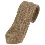  б/у одежда Harris твид Harris Tweed в клетку "в елочку" галстук /gaa006625
