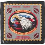  б/у одежда 80~90 годы Harley Davidson Harley-Davidson общий рисунок . рисунок Eagle рисунок бандана USA производства Vintage /gaa007074