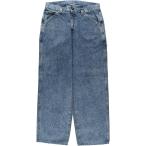  б/у одежда Lee Lee DUNGAREES Denim painter's pants USA производства мужской w33 соответствует /rab181060