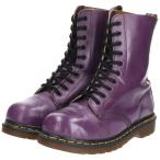 古着 ドクターマーチン Dr.Martens 10ホールブーツ 英国製 UK6 レディース24.5cm /saa006754