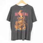 90年代 ヘインズ Hanes SEPULTURA セパルトゥラ ARISE バンドTシャツ USA製 メンズL ヴィンテージ 【中古】 【180518】 /war0001