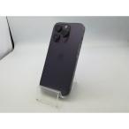 【中古】Apple 国内版 【SIMフリー】 iPhone 14 Pro 256GB ディープパープル MQ1E3J/A【大阪堂島】保証期間１ヶ月【ランクB】