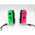 【中古】Nintendo Switch Joy-Con (L)ネオングリーン/(R) ネオンピンク [コントローラー] HAC-A-JAFAA【福岡天神】保証期間１週間【ランクB】