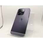 【中古】Apple SoftBank 【SIMフリー】 iPhone 14 Pro 128GB ディープパープル MQ0F3J/A【横浜】保証期間１ヶ月【ランクC】