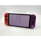【中古】Nintendo Switch 本体 (有機ELモデル) HEG-S-KEAAA スカーレット・バイオレットエディション【千葉】保証期間１ヶ月【ランクA】
