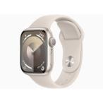 ショッピングapple watch 【未使用】Apple Apple Watch Series9 41mm GPS スターライトアルミニウムケース/スターライトスポーツバンド(S/M) MR8T3J/A【道玄坂】保証期間３ヶ月
