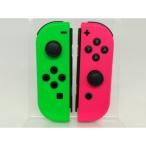 【中古】Nintendo Switch Joy-Con (L)ネオングリーン/(R) ネオンピンク [コントローラー] HAC-A-JAFAA【日本橋3】保証期間１週間【ランクB】