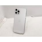 【中古】Apple au 【SIMロック解除済み】 iPhone 12 Pro Max 256GB シルバー MGD03J/A【仙台駅東口】保証期間１ヶ月【ランクC】
