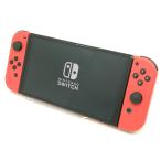【中古】Nintendo Switch 本体 (有機ELモデル) HEG-S-RAAAA マリオレッド【福岡筑紫】保証期間１ヶ月【ランクB】