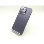 【中古】【赤ロム保証あり】Apple 楽天モバイル 【SIMフリー】 iPhone 14 Pro 256GB ディープパープル MQ1E3J/A【広島本通】保証期間１ヶ月【ランクC】