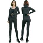 サウナスーツ 上下セット ダイエット トレーニングウェア ストレッチ スタイリッシュ スポーツウェア  ウォッシャブル フード付き