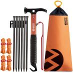  молоток для колышков палатка Hammer кемпинг Hammer высота уголь элемент сталь Hammer 30cm кованый палатка колок 6шт.@ упаковочный пакет имеется 4m отражающий материал палатка трос 4шт.@ предотвращение скольжения 