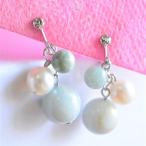 ひすいイヤリングミャンマー翡翠シル...