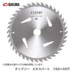 【在庫限り！アウトレット品】〈バクマ工業/BAKUMA〉チップソー　エキスパート　190×40Ｐ