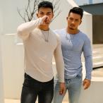 Mr.Hui 長袖Ｔシャツ メンズ ス ポーツウェア 秋冬 トレーニング ウェア ストレッチ素材 4色 H2100