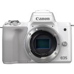 ショッピングEOS Canon キヤノン ミラーレス一眼カメラ EOS Kiss M ボディ ホワイト 新品