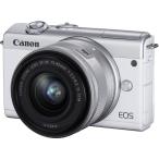 Canon キヤノン ミラーレス一眼カメラ EOS M200 EF-M15-45 IS STM レンズキット ホワイト 3700C008 新品