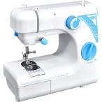 [国内メーカーが販売 即出荷可能  裁縫セット プレゼント] 電動ミシン 家庭用小型ミシン ライト付き 19種類縫い目 返し縫い 2段階スピード ダブルスレッド