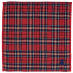 MIKI HOUSE Miki House товары для малышей подарок полотенце носовой платок ... .... красный tartan проверка 25cm хлопок марля младенец ощущение "дышит" 10-8110-498