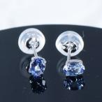 【ティファニー命名タンザナイト】PT 0.3ct タンザナイトピアス オーバルカット プラチナ 12月誕生石　クリスマス　ギフト　結婚式