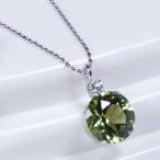 PT 1ct ペリドットペンダント ダイヤ 0.05ct ラウンド １カラット プラチナ