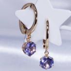 【ティファニー命名タンザナイト】K18 0.8ct タンザナイトピアリング 計0.8カラット ラウンドカット 18金 12月誕生石　クリスマス　ギフト　結婚式