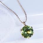 K181ctペリドットペンダントネ...
