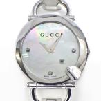 グッチ GUCCI 腕時計 キオド 122.5/YA122504 ホースビット デイト 3ポイント ダイヤインデックス ギョーシェ ヴァーグ ホワイト