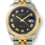 ロレックス Rolex 腕時計 デイトジャスト 116233 G番 2010年製 ルーレット刻印 デイト ブラック コンピューター文字盤 彫コン K1