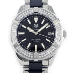 タグ・ホイヤー TAG Heuer 腕時計 アクアレーサー WAY131E.BA0913 ダイヤベゼル 計0.510ct ブラック文字盤 デイト 回転