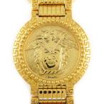 ヴェルサーチェ VERSACE 腕時計 コインウォッチ 7008011 メデューサ ゴールド文字盤 GP クオーツアナログ
