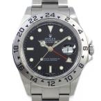 ロレックス Rolex 腕時計 エクスプローラーII 16570 Z番 2006年製 GMT デイト 夜光インデックス 夜光針 ブラック 文字盤 SS