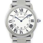 カルティエ Cartier 腕時計 ロンドソロ W6701005 シルバー文字盤 ローマンインデックス SS クオーツアナログ