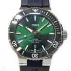 オリス ORIS 腕時計 アクイス デイト 01 733 7730 4157-07 4 24 64EB デイト 夜光インデックス 裏スケ 夜光針 回転