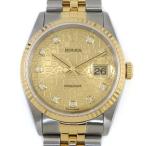 ロレックス Rolex 腕時計 デイトジャスト 16233G P番 2000年製 10ポイント ダイヤインデックス シャンパンカラー コンピューター文