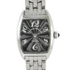 フランクミュラー FRANCK MULLER 腕時計 トノウカーベックス インターミディエ 2251QZ ギョーシェ ブラック文字盤 SS クオーツア