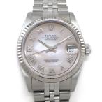 ロレックス Rolex 腕時計 デイトジャスト 78274NR Y番 2002年 ローマンインデックス ピンク マザーオブパール文字盤 フルーテッドベ