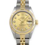 ロレックス Rolex 腕時計 デイトジャスト 69173G U番 1997年製 10ポイント ダイヤインデックス サンレイ シャンパンカラー文字盤