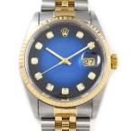 ロレックス Rolex 腕時計 デイトジャスト 16233G W番 1994-1995年製 10ポイント ダイヤインデックス ブルー グラデーション文