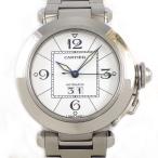 カルティエ Cartier 腕時計 パシャC W31055M7 デイト 夜光針 夜光インデックス ホワイト文字盤  SS 自動巻き