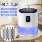 除湿機 衣類乾燥 小型 1000ml＆強力除湿＆最大20畳対応 梅雨対策 衣類乾燥 部屋干し 湿気対策 満水自動停止 七色ナイトライト LEDスクリーン付 静音 軽量 省エネ