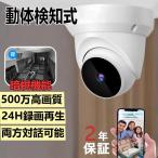 防犯カメラ 屋外 wifi 防犯カメラ家庭用 ドーム型 屋内 最大500万画素 首振リ IPカメラ ネットワーク ネット環境なし SDカード録画 遠隔監視 監視カメラ 日本製