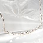 18金ネックレス レディース ダイヤモンドネックレス ペンダント ライン CAN-0040YG